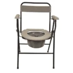 aidapt folding commode chair grey black