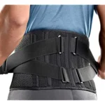 freetoo back support brace with 6 support stays breathable 16 hole mesh lumbar support belt double compression adjustment lower back pain relief belt for men womenherniated discs